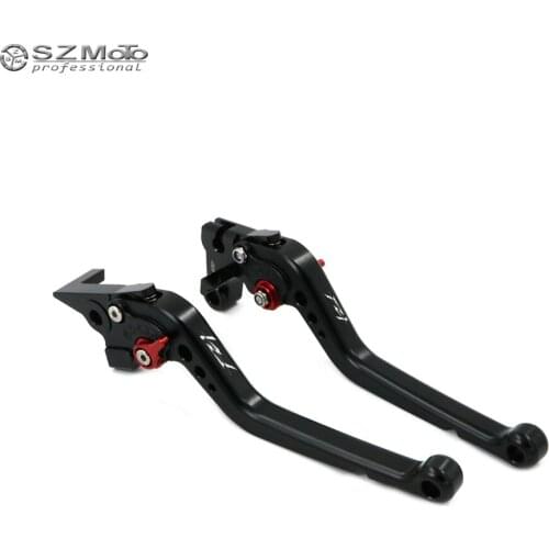 Adjustable Short Long Brake Clutch Levers For YAMAHA FZ1 Fazer FZ-1 2006-2013 2012 Motorcycle Accessories Red With Logo