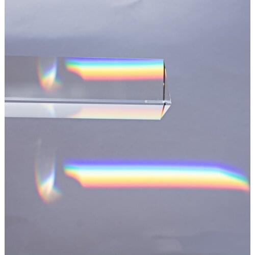 Photography Triangular Prism for Photos Without Stand 30x30x150mm Rainbow Crystal Glass Effects Filter for Photo Studio Shooting