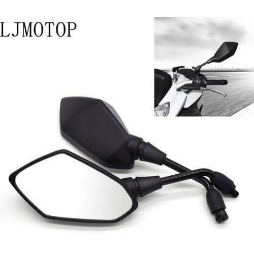 Universial 10mm Motorcycle Mirrors Racing Sport Bike Rear View Mirror For Kawasaki Z250 Z300 VERSYS 300X ZX636R NINJA 400R ZX14R