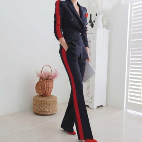 2021 Slim Blazer Long Pants Suit Women Fashion Comfortable Thick Warm Trend Outdoor Office Pant Suits Wild Suit Slim Pants Set