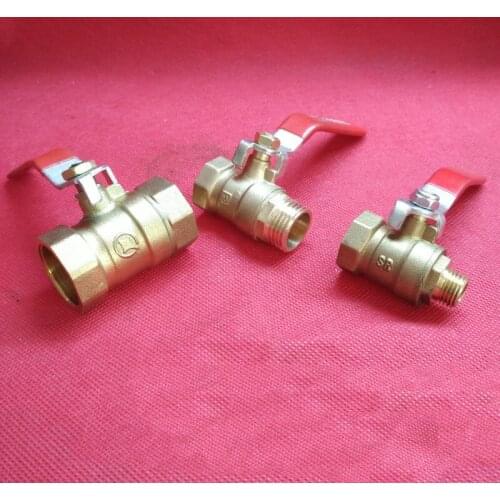 1pc 1/2 ball valve inner and outer wire 4 points switch outlet valve Drain valve Air compressor and pump accessories