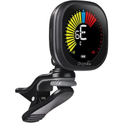 1PC Guitar Tuner Cherub WST-670 Portable Chromatic Tuner Rechargeable Clip On Tuner LCD Display Guitar Parts & Accessories Gift