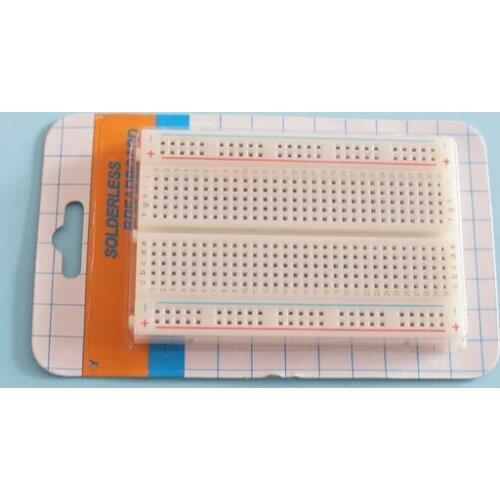 10pcs/lot mini bread board / breadboard 8.5CM x 5.5CM 400 Holes Breadboard Best quality