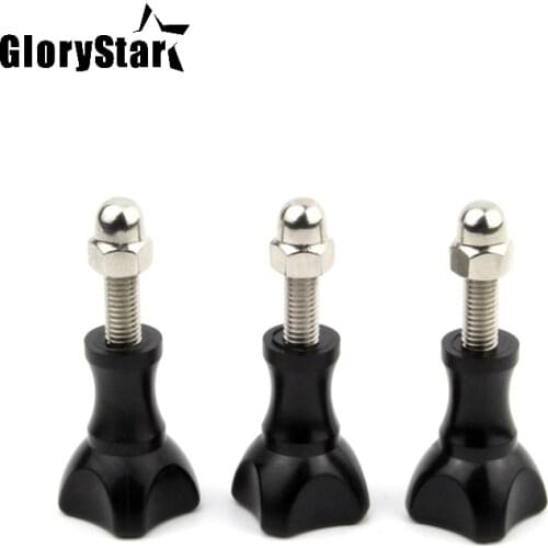 3pcs/Set Plastic Short Thumb Knob Screws with Nut for GoPro Hero 6/5/4/3+ for SJCAM for Xiaomi Yi for Go Pro Accessories