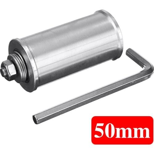 30/50mm Double Bearing Driving Wheel Belt Sander Conveyor Guide Wheel With 8mm Shaft Rod / Wrench