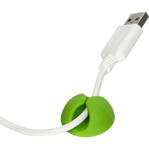 6pcs Desktop Wire Storage Charger Cable Cord Holder Tidy Management Clips Mouse Headphone Wire Organizer