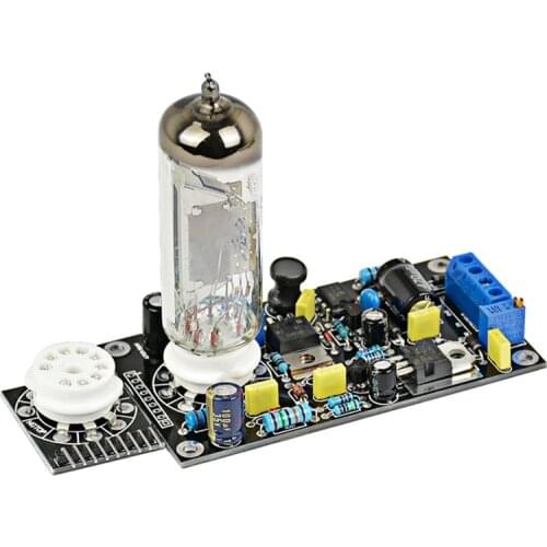 6E2 Tube Preamplifier Board Vacuum Tube Drive Preamp DAC Audio LED Level Indicator Meter VU Low Voltage