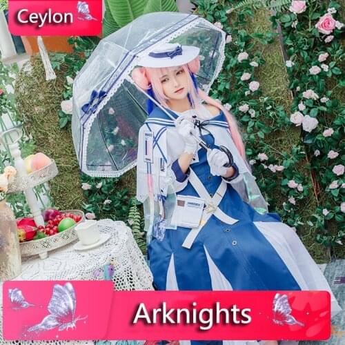 Anime Arknights Ceylon Game Cosplay Costume Women Halloween Carnival Party Uniform Brand New