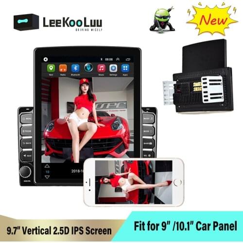 LeeKooLuu Android 8.1 2 Din Car radio Multimedia Video Player 9.7" Vertical 2.5D IPS Touch Screen Universal auto Stereo GPS map