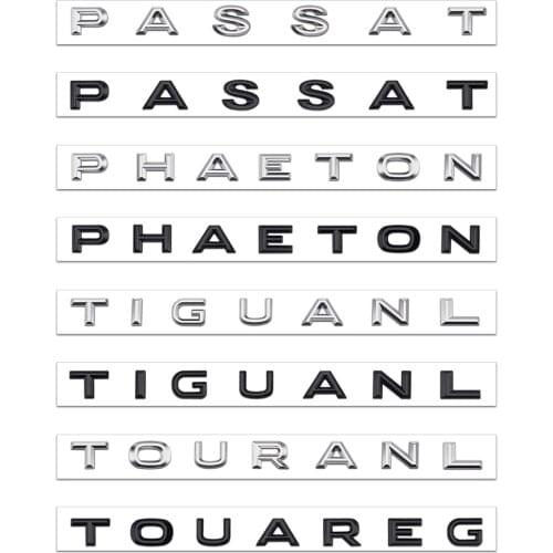 Auto Sticker Car for VW Volkswagen PASSAT TIGUANL ARTEON PHAETON TOUAREG PASSAT Car Head Front Sticker Rear Trunk Sticker ABS
