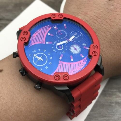 Brand Dual Time Display Business Watches for Men Sport Quartz Military Chronograph Watch Mens Gift Dz Style Relogio Masculino