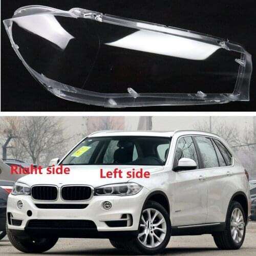 Car Headlight Shade For BMW X5 X6 F15 F16 2014 2015 2016 2017 2018 Headlight Shade High Translucent Lamp Shell Shell