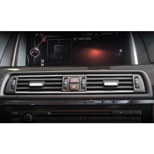 Console Grill Dash AC Air Vent Fit Chromed Center Left Right Console Grill Dash AC Air Vent for BMW F10 11-17 RHD