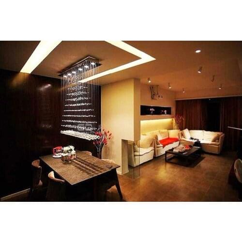 Crystal Pendant Lights combination 100cm Large Size Modern Design K9 Crystal Pendant Lamp SJ127