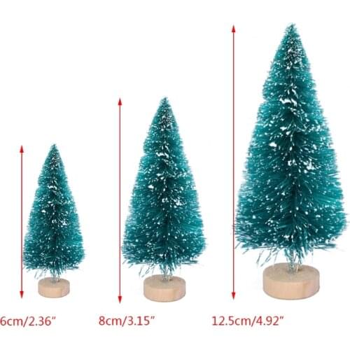 1/12 Scale Dollhouse Christmas Tree Miniature Ornament DIY Fairy Garden Decor