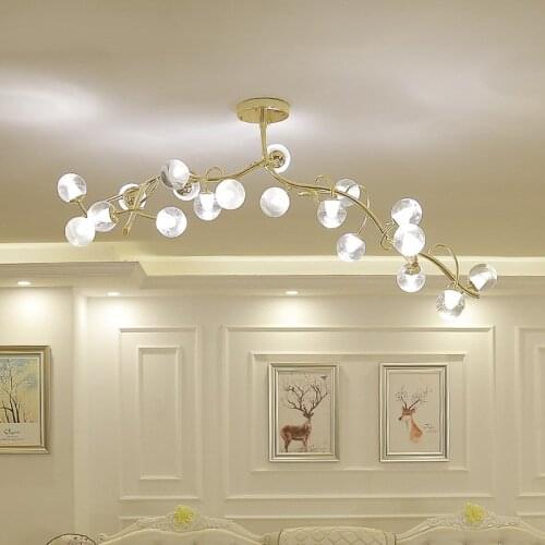 Nordic Minimalist Chandelier Lighting Living Room Modern Creative Art Restaurant Bar LED Personalized Villa Chandeliers Lamps