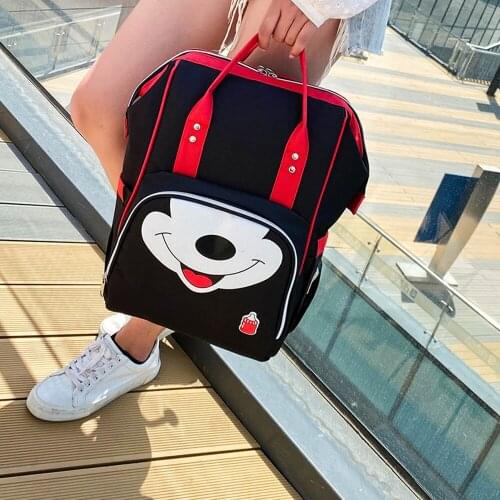 Multi Functional Nappy Bag Large Capacity Waterproof Backpack Fashionable Printing Mother And Baby Bag For Traval