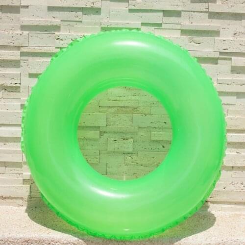 Inflatable Colorful Swimming Ring Safe Pool Float Summer Outdoor Activitives Beach Party Cute Donut Shape Kids Swimming Circle