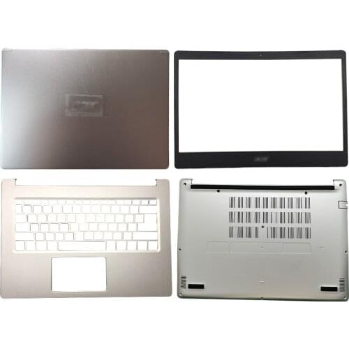 NEW Laptop LCD Back Cover/Front Bezel/Palmrest/Bottom Case For Acer N19H2 A514-52G A514-53 S40-51 S40-53 Silver Black