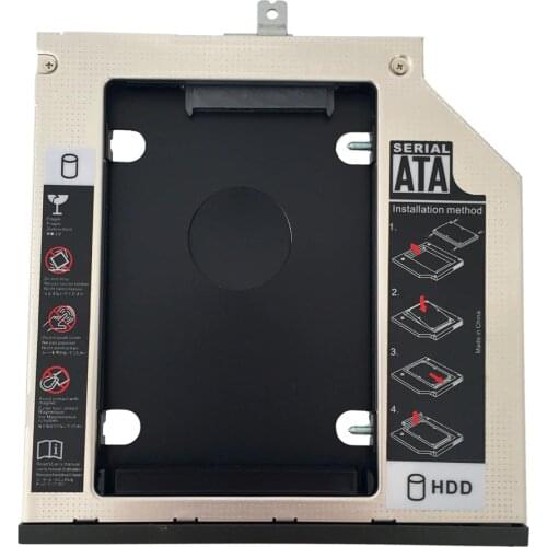 New 9.5mm SATA 2nd HDD SSD Hard Drive caddy replacement for Lenovo Thinkpad T440p T540p W540 with bezel Hard Drive caddy