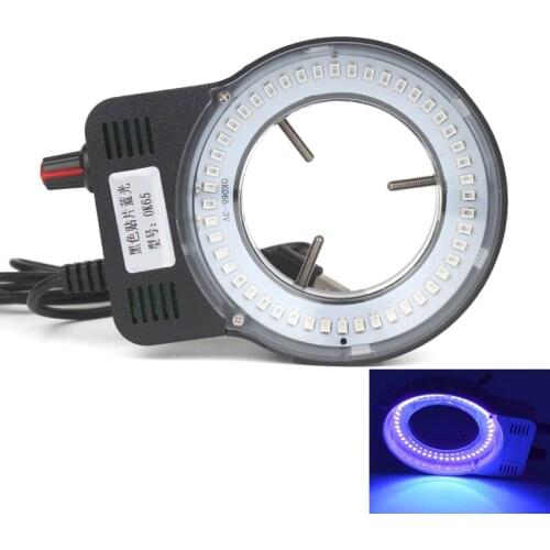 Blue LED Output Adjustable Ring Light Iluminator Lamp For Industry Stereo Microscope Camera Magnifier light source