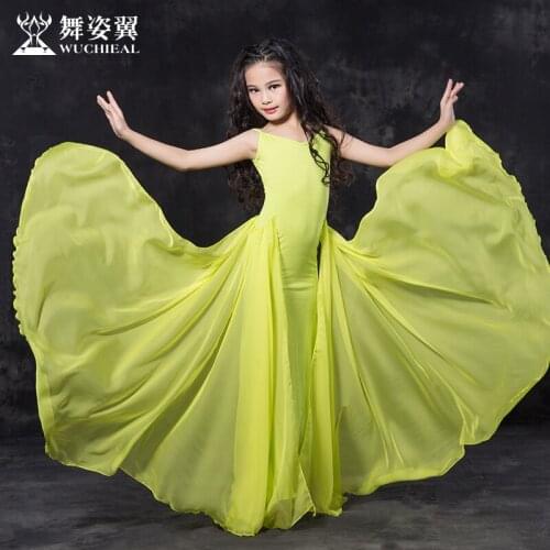 2017 Hot Sale New Oriental Dance Costumes Wuchieal Brand kids girls Belly Dance Costume Dress Performance Clothes RT121