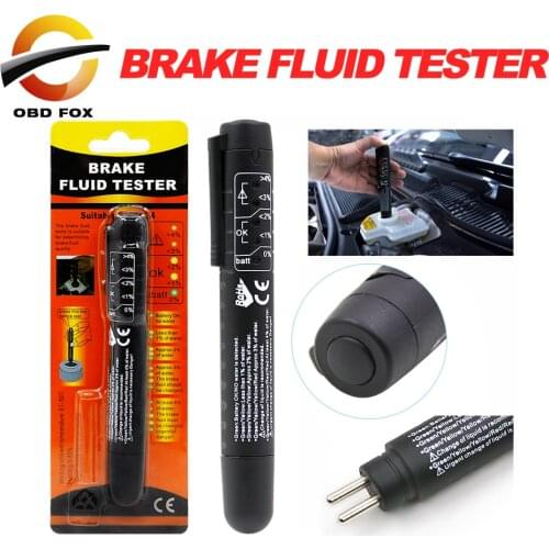 Brake Fluid Liquid Tester Pen With 5 LED Car Auto Diagnostic Tool Mini Brake Fluid Tester For DOT3/DOT4 code reader scanner