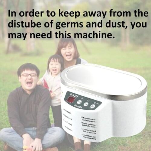 Mini Ultrasonic Cleaner 600 ml Jewelry Glasses Circuit Board Cleaning Machine Intelligent Control Ultrasonic Cleaner Bath