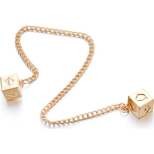 Wars The Last Jedi Han Solo Lucky Dice Prop link chain bracelet necklace keychain Smugglers Dice/Cube Charm Car Jewelry toy