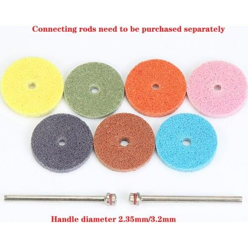 1Pcs 2.35/3.2mm Shank Fiber Wheel Grinding Head Abrasive Tool Accessories Polishing Wheel Jade Metal Grinding Polishing