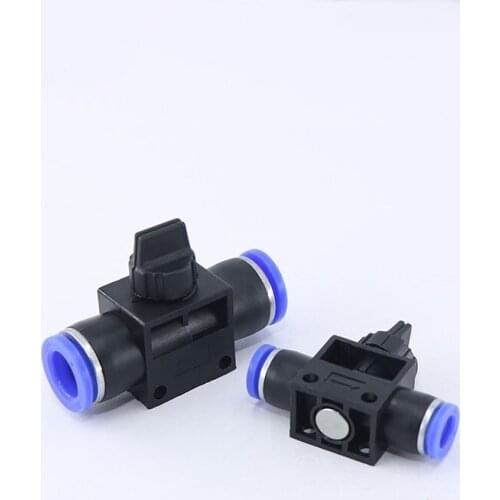 1PCS HVFF series Pneumatic Hand Valve Connector Air Tube Hose Straight Hand Valve HVFF4/6/8/10/12MM