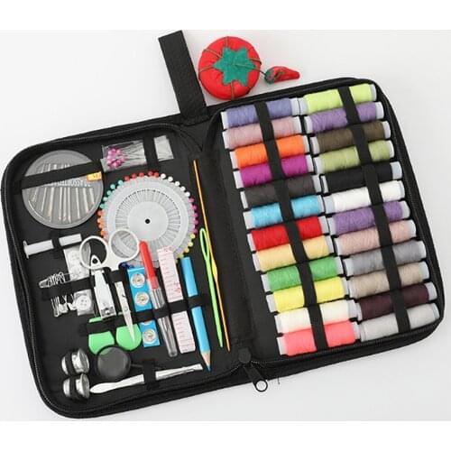 132 ItemsPortable Sewing Kit DIY Multifunctional Box Set Thread Accessories Suit Handmade Quilted Embroidery Home Travele