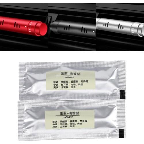 20Pcs Car Air Aromatherapy Refills Jasmine Fragrance Replacement Sticks Fresh Ocean Fragrance Solid Perfume for Home Air Fresher