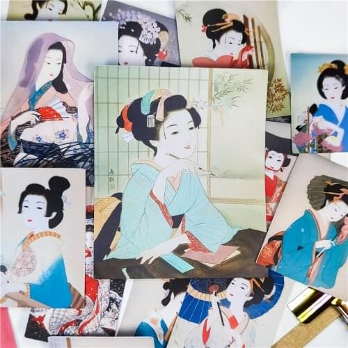 27pcs Creative kawaii self-made Japanese kimono girl stickers beautiful stickers /decorative sticker /DIY craft photo albums