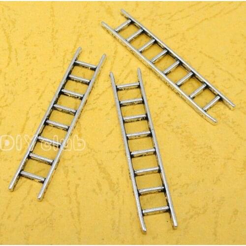 40pcs-Antique Silver Ladder Charms Pendant 51x10mm