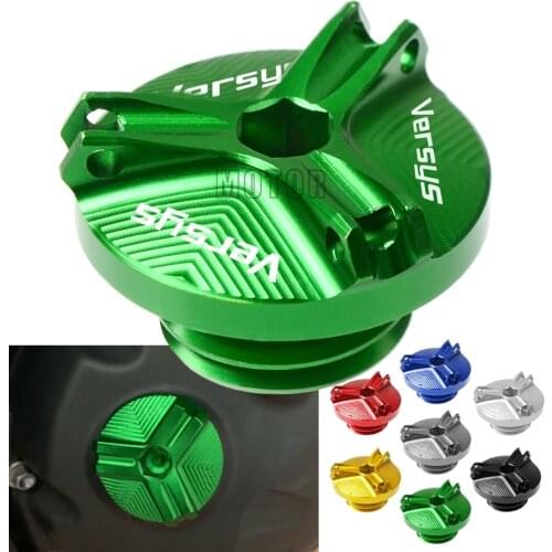 For Kawasaki Versys650 07-17 Versys1000/ABS 10-17 Motorcycle Accessories Engine Oil Cup Cover Oil Fill Cap Plug Versys 650/1000