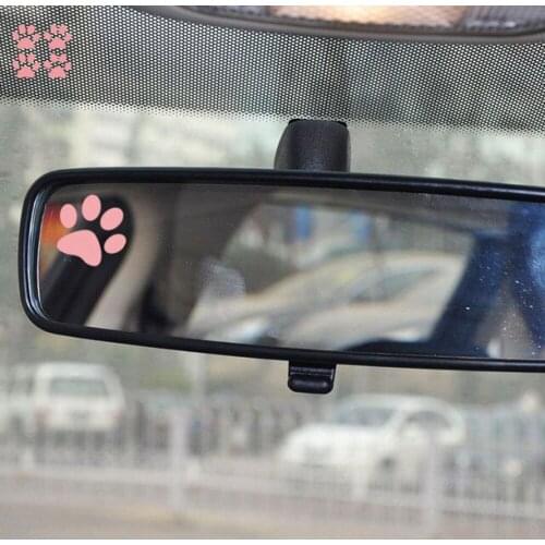 Aliauto 4 x Car-styling Bears Paw Cartoon Footprint Funny Car Sticker Lovely Decal Accessories For Volkswagen Ford Focus Toyota