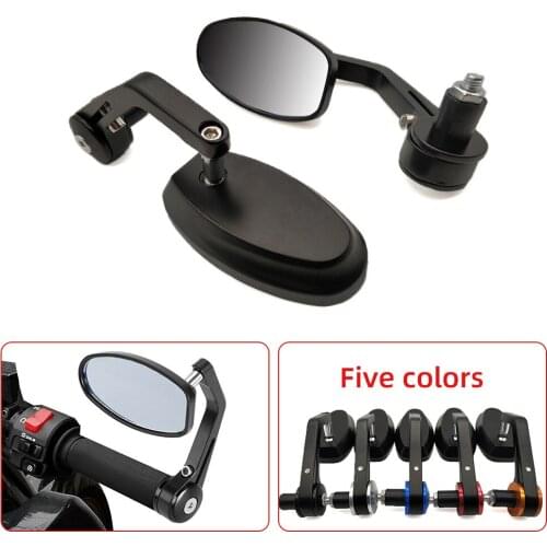 22mm Motorcycle Aluminum Rear View Handle Bar End Side Rearview Mirrors For Honda VTR1000F NC750S NC750X nc 750 750x NC700S