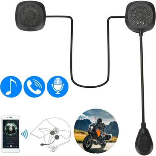 Motorcycle Helmet Bluetooth-compatible 5.0 Headset Anti-interference Moto Helmet Riding Intercom Wireless Hands Free Headphone