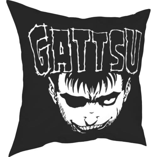 Berserk Guts Pillowcase Printing Polyester Cushion Cover Gift Swordsman Gatsu Anime Throw Pillow Case Cover Home Drop Shipping
