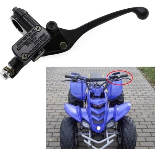 ATV Parts Left Hand Brake Master Cylinder Aluminum Black For E-ton Viper 70 90 150 TXL RXL 70cc 90cc Quad ATV
