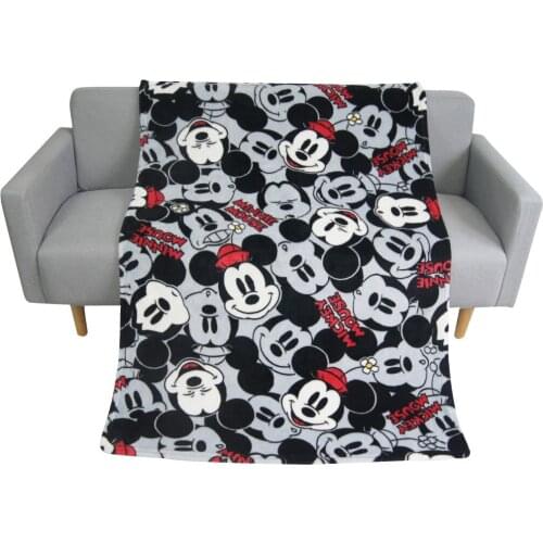 Disney Cartoon Mickey Mouse Lightweight Thin Flannel Soft Cozy Warm Throw Blanket for Children Adults 150x200cm Bedsheet Queen