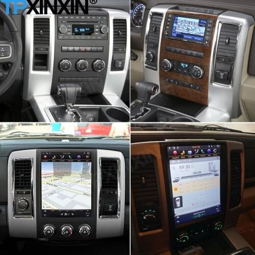 Tesla Screen Android Video Player For Dodge RAM 1500 2500 2008 2009 2010-2016 2017 2018 2019 Car Radio Radio Receiver Head Unit