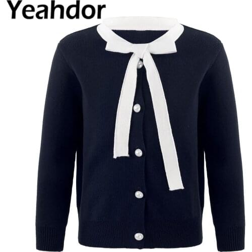 Kids Girl Elegant Knit Sweater Cardigan Tops Flower Girls Shurg Bolero Long Sleeve Coat Knitted Sweater Wedding Communion Jacket