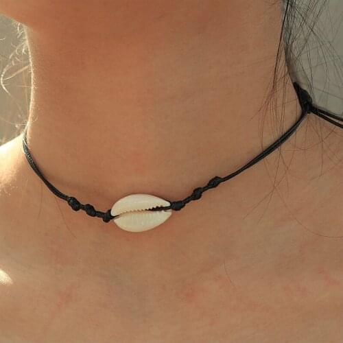 Natural Shell Conch Necklace Bohemian Colorful Shell Necklace Hawaiian Handmade Necklace Jewelry