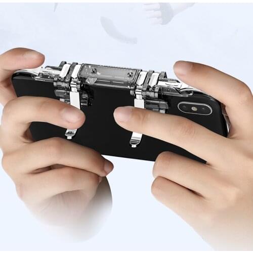 For Cell Phone Game Gamepad Dzhostik Pubg Trigger Game Pad handle for PUBG Mobile controller Six-finger Free fire for smartphone