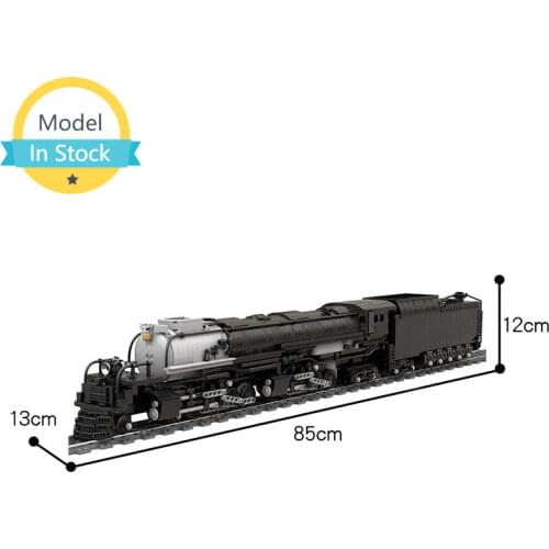 MOC Union Pacific Train Building Block Transport Train Rail Powered Electric High-speed Rail Brick Hobby Collection Children Toy