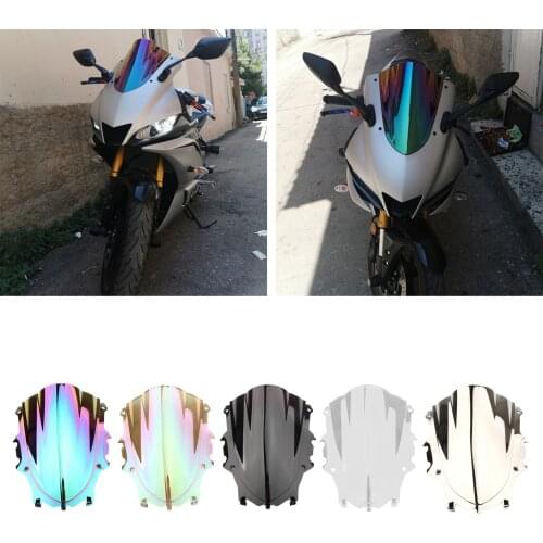 Motorcycle Wind Shield Windscreen Wind ors for Yamaha YZF R25 R3 Front Windshield Front PC Windshield Wind Deflector
