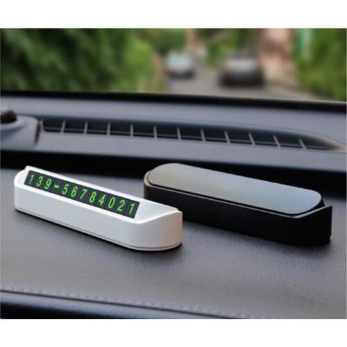 New Car Styling Temporary Parking Card Phone Number Card For Volkswagen Golf 5 6 7 PASSAT B5 B6 B7 B8 MK4 MK5 MK6 Tiguan Beetle