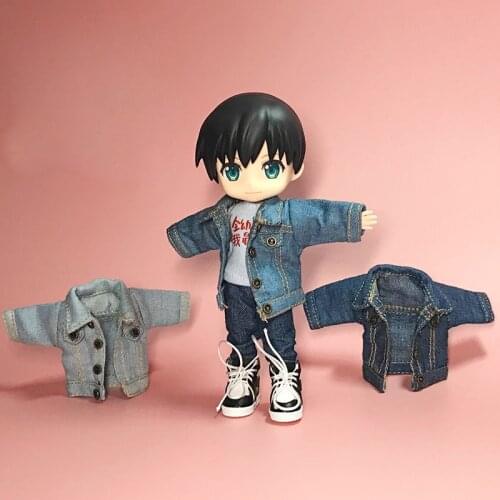 Ob11 doll clothes accessories GSC element molly doll clothes PICCODO 1 / 12bjd denim jacket casual coat doll clothes